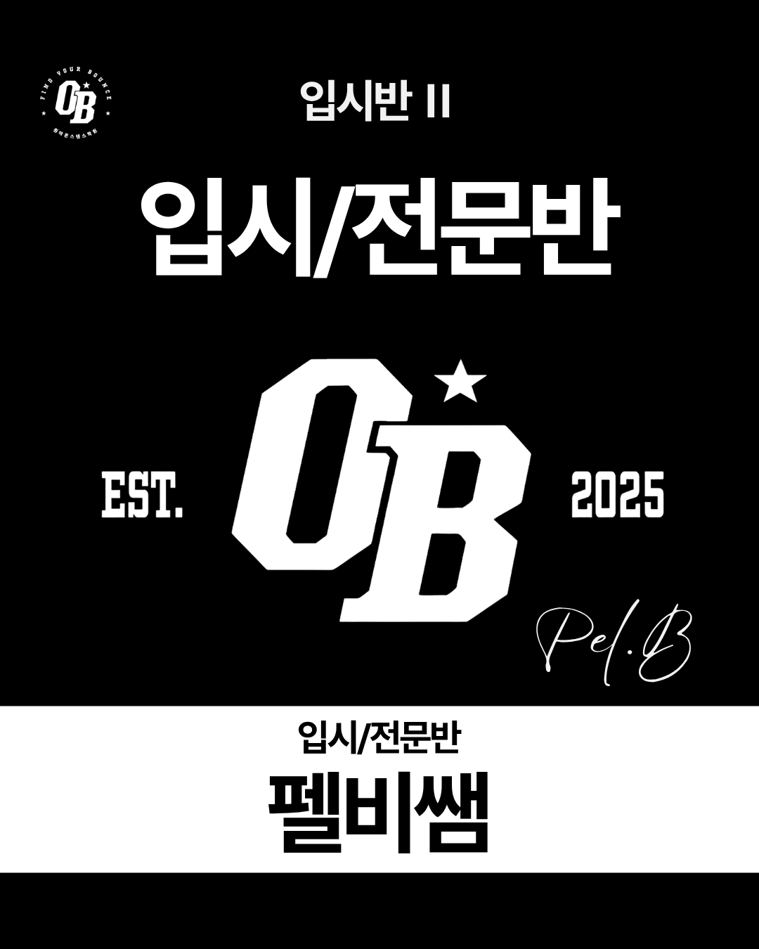 입시전문반 펠비쌤 수업 카드